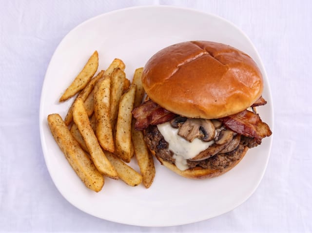 Black & Bleu Burger.