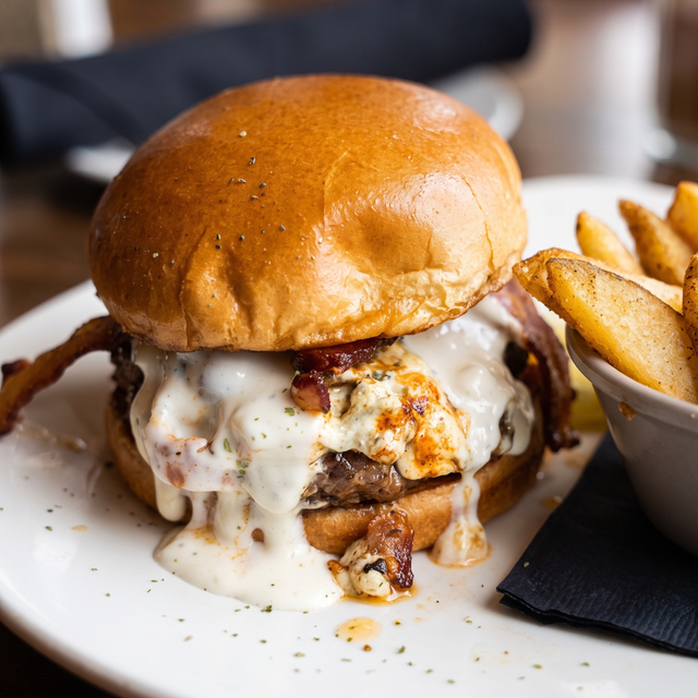 Black & Bleu Burger.